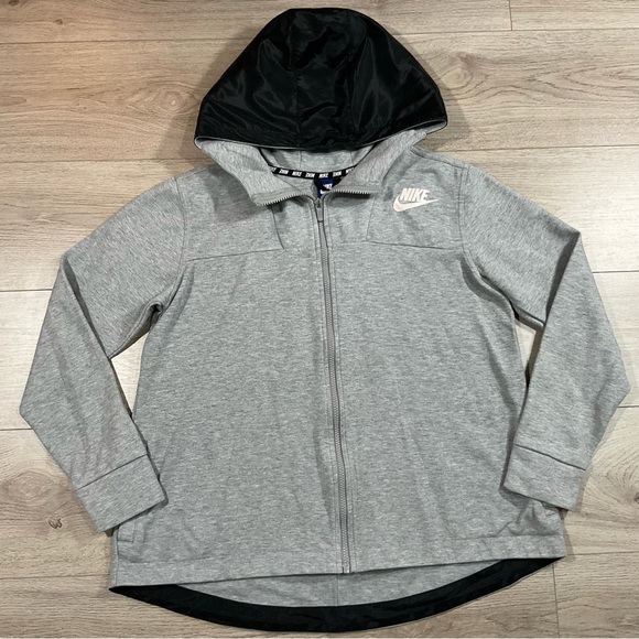 Vintage Y2K Nike Grey Hoodie Size Medium - Picture 2 of 6